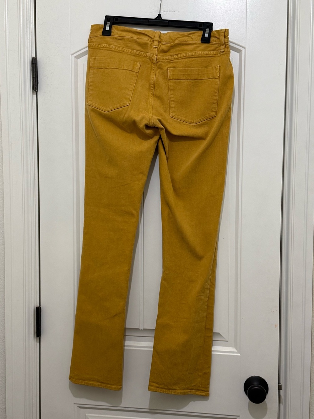 J. Crew Matchstick Straight Leg Mustard Yellow Gold Jeans - Womens 29R - Picture 2 of 3